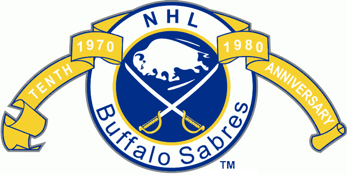 Buffalo Sabres 1979 80 Anniversary Logo iron on paper